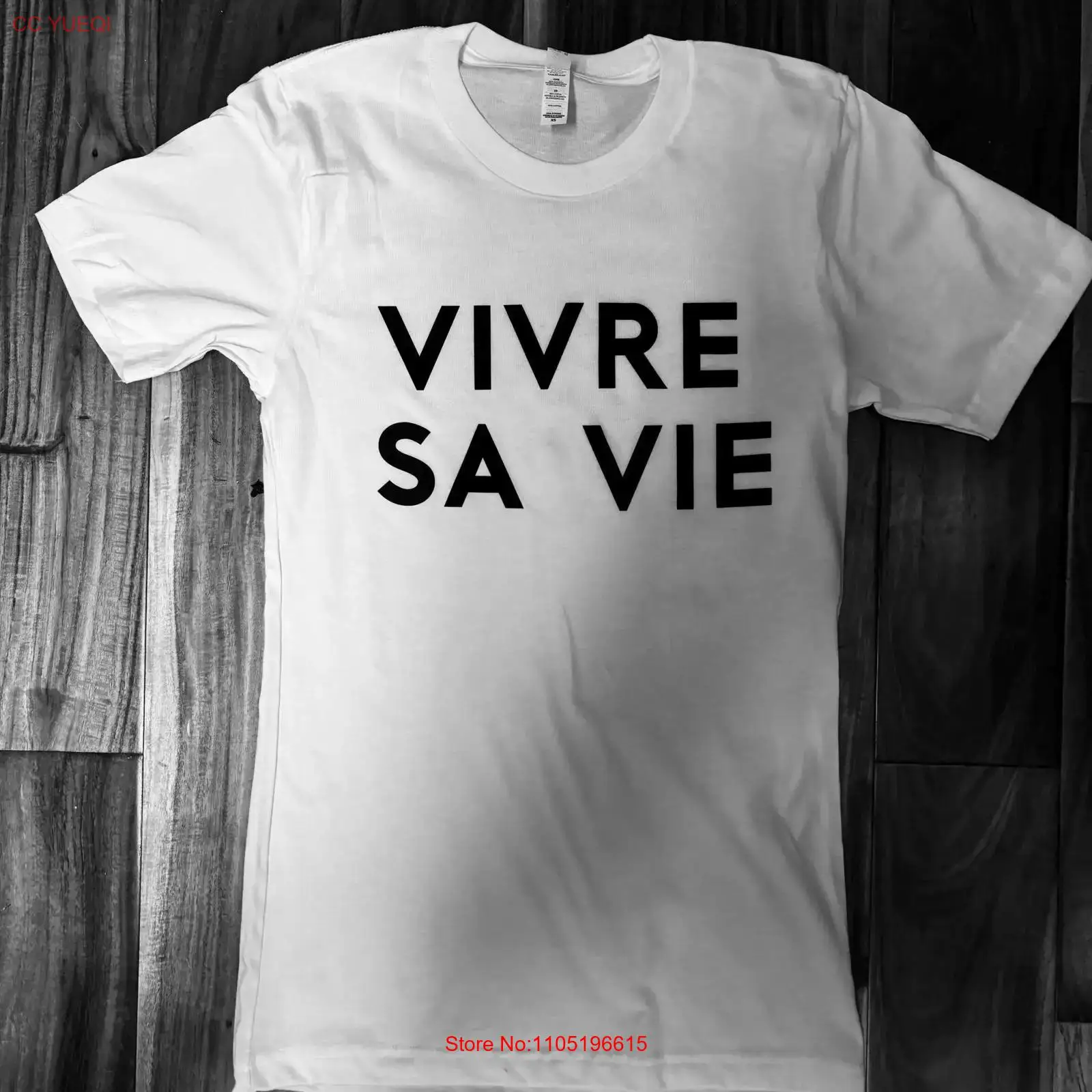 French Vintage Fashion - Live your Life French T Shirt