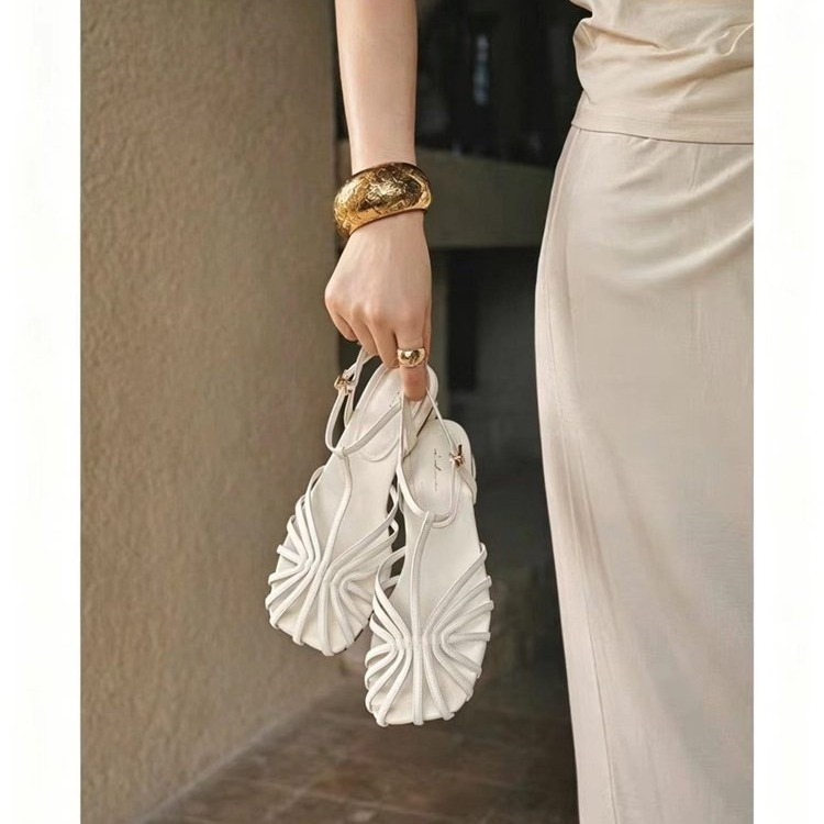 French-style Vintage Woven Toe - Vintage Style Women Fashion review and price