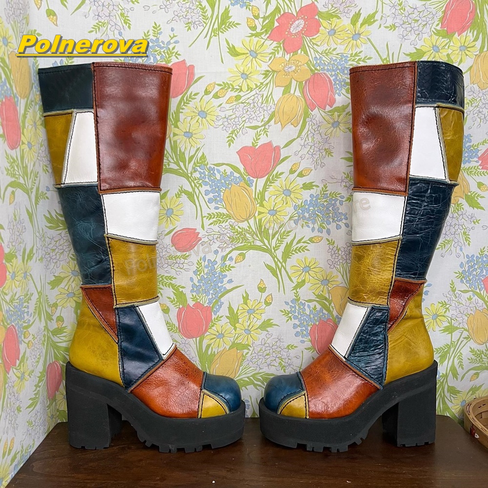 Women Retro Patchwork Leather  - Vintage Style Women Fashion review and price