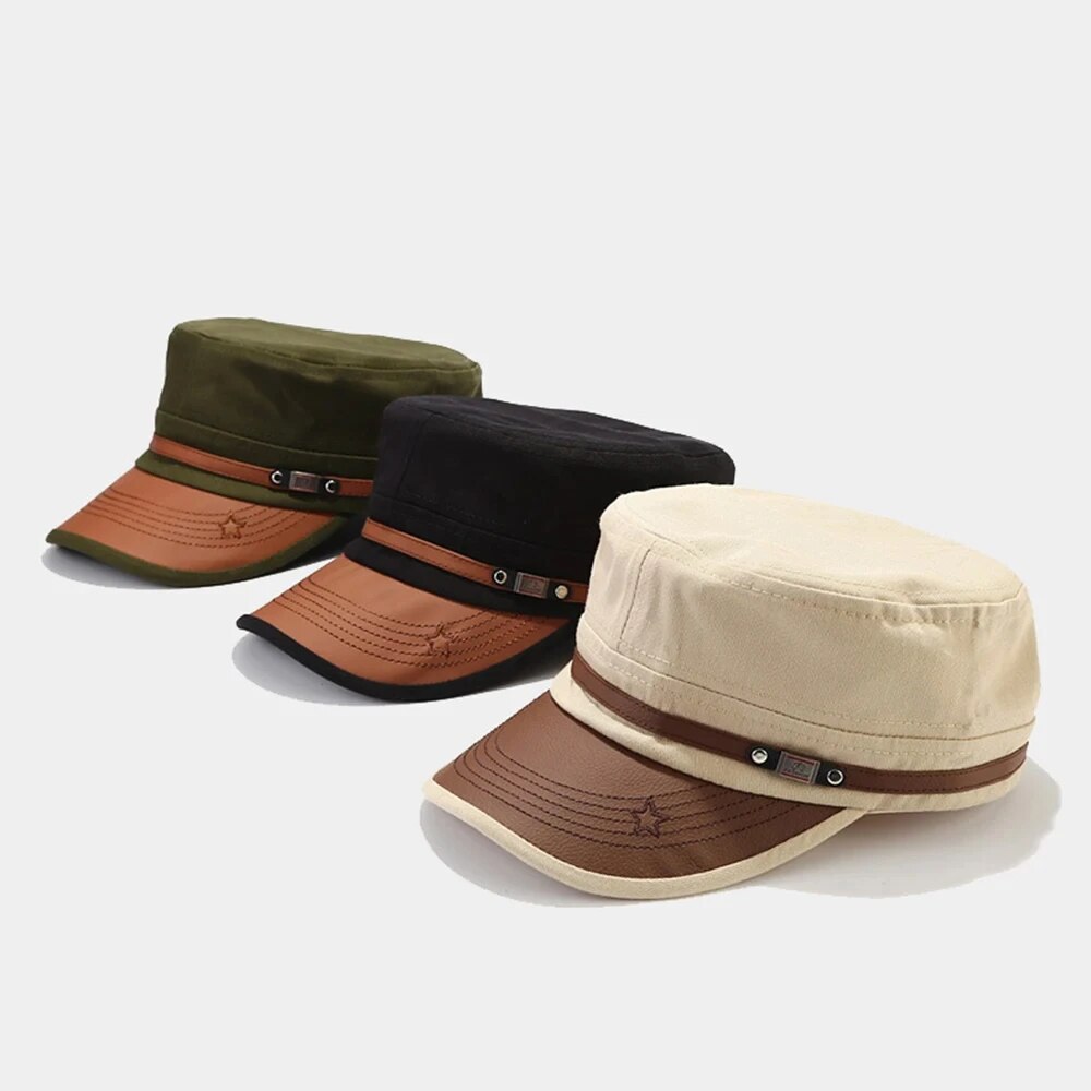 Casual Cadet Hat Man Flat Top  - Vintage Fashion Hats review and price