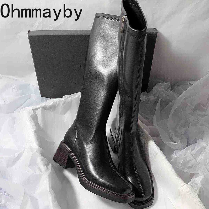 Vintage Thick Heel Women Knee  - Vintage Style Women Fashion review and price
