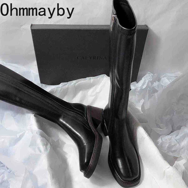 Vintage Thick Heel Women Knee  - Vintage Style Women Fashion review and price