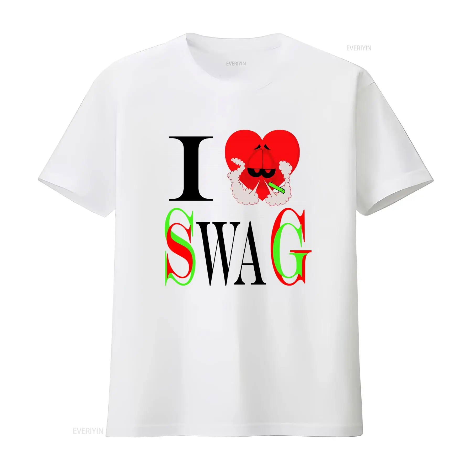 I Swag Heart Print T shirt Ret - Vintage Fashion Looks review and price
