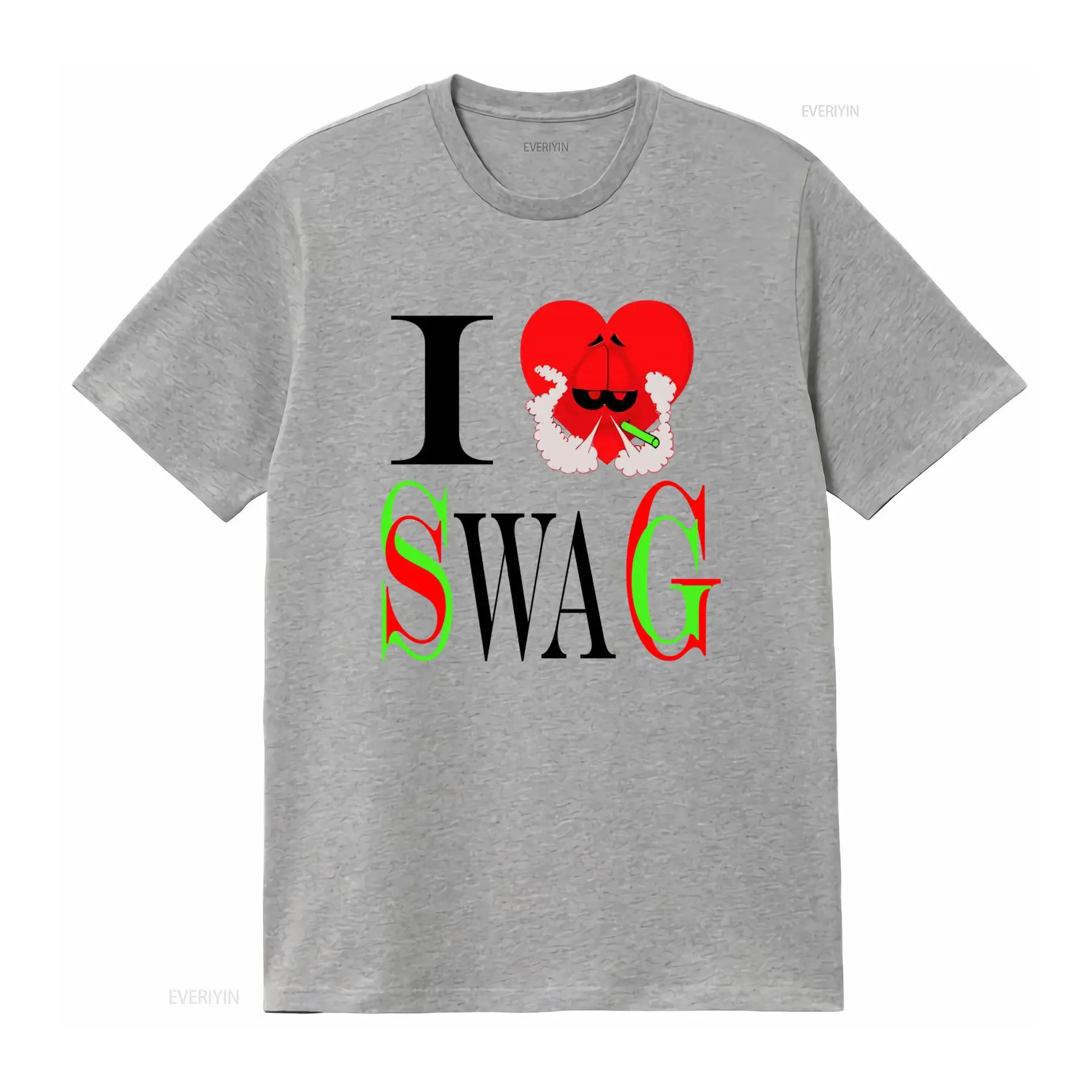 I Swag Heart Print T shirt Ret - Vintage Fashion Looks review and price