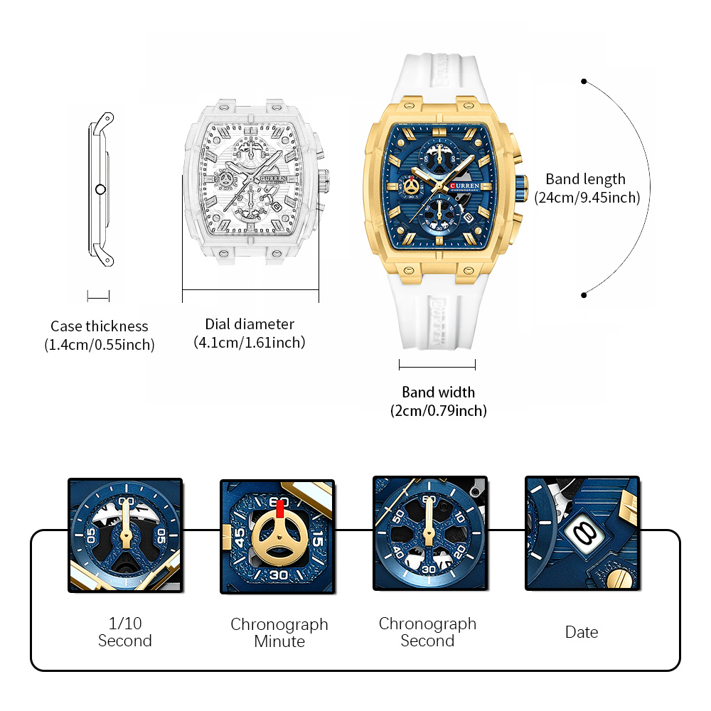 CURREN Luxury Vintage Watch fo - Vintage Fashion Streetwear review and price