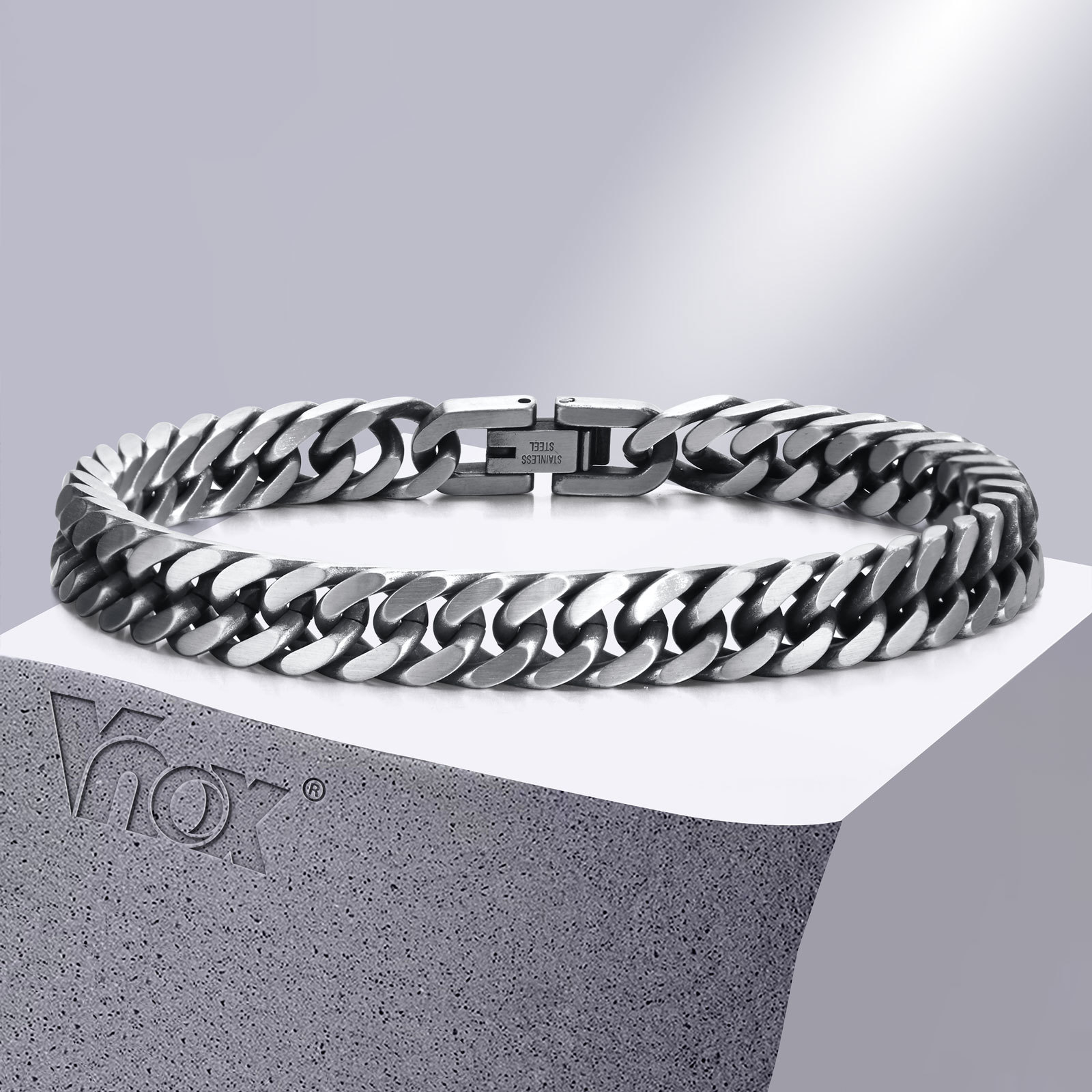 Vnox Chunky Retro Cuban Chain  - Vintage Fashion Retro Outfit review and price