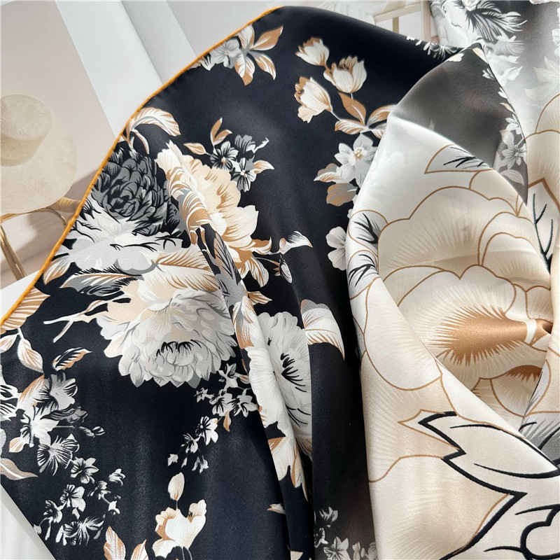 Classic 100% Pure Silk Shawl 1 - French Vintage Fashion review and price
