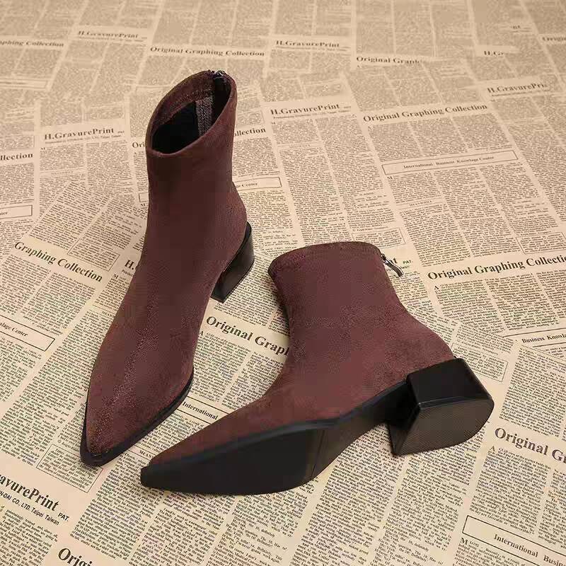 New Low Heel Women Mordern Ank - Vintage Style Women Fashion review and price