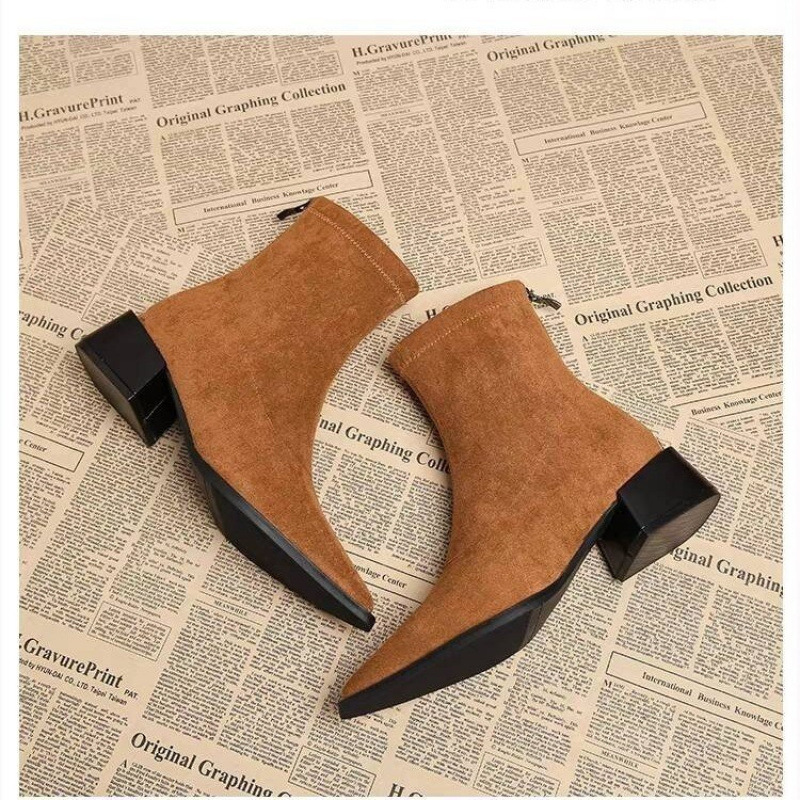 New Low Heel Women Mordern Ank - Vintage Style Women Fashion review and price