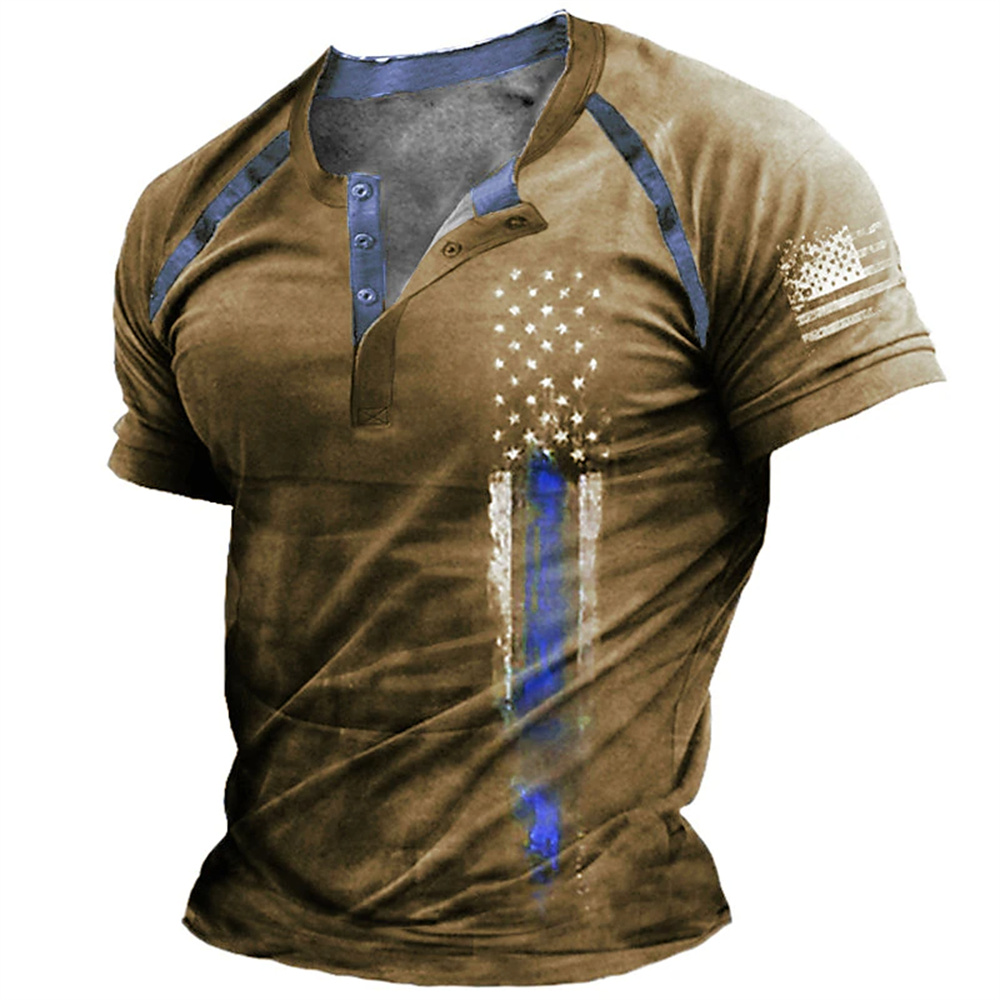 Funny 3D American Flag Print M - Vintage Fashion Streetwear review and price