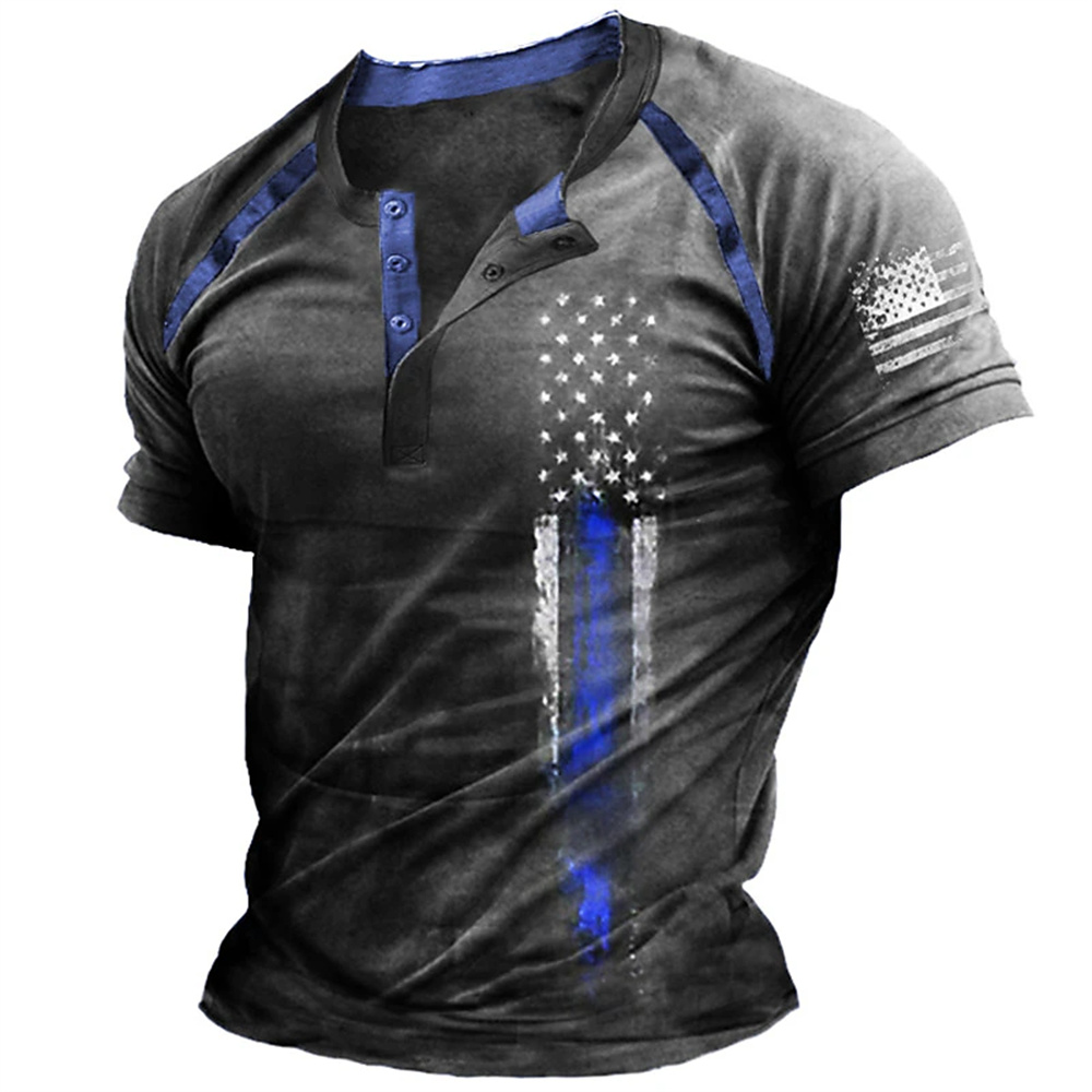 Funny 3D American Flag Print M - Vintage Fashion Streetwear review and price