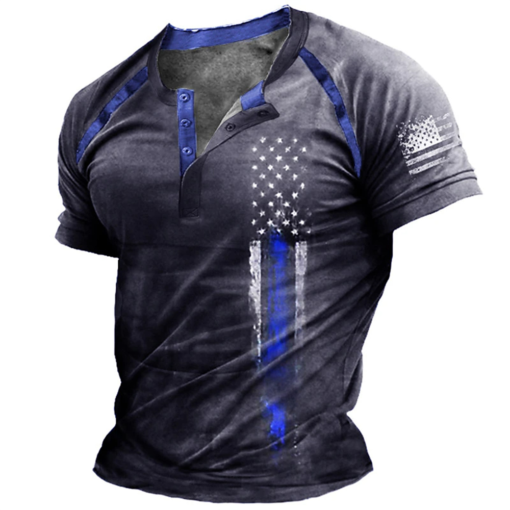 Funny 3D American Flag Print M - Vintage Fashion Streetwear review and price