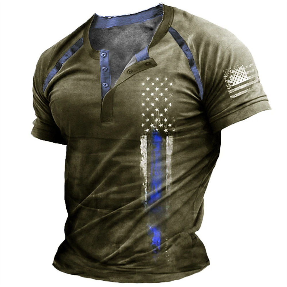 Funny 3D American Flag Print M - Vintage Fashion Streetwear review and price