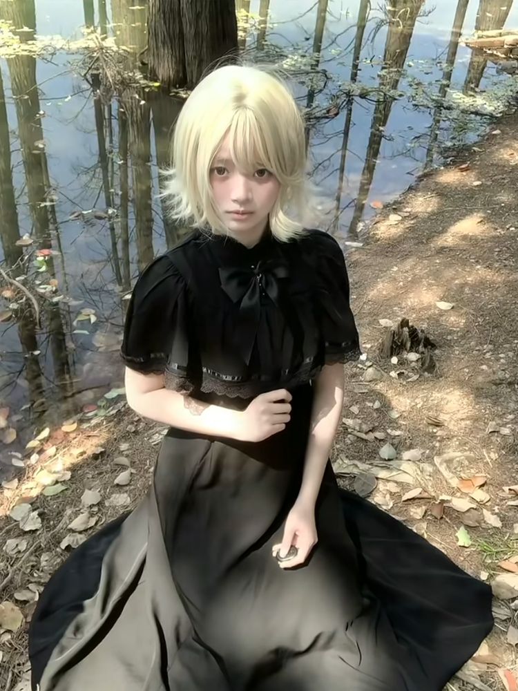 Gothic Harajuku Slim Lace Retr - Vintage Fashion Retro Outfit review and price