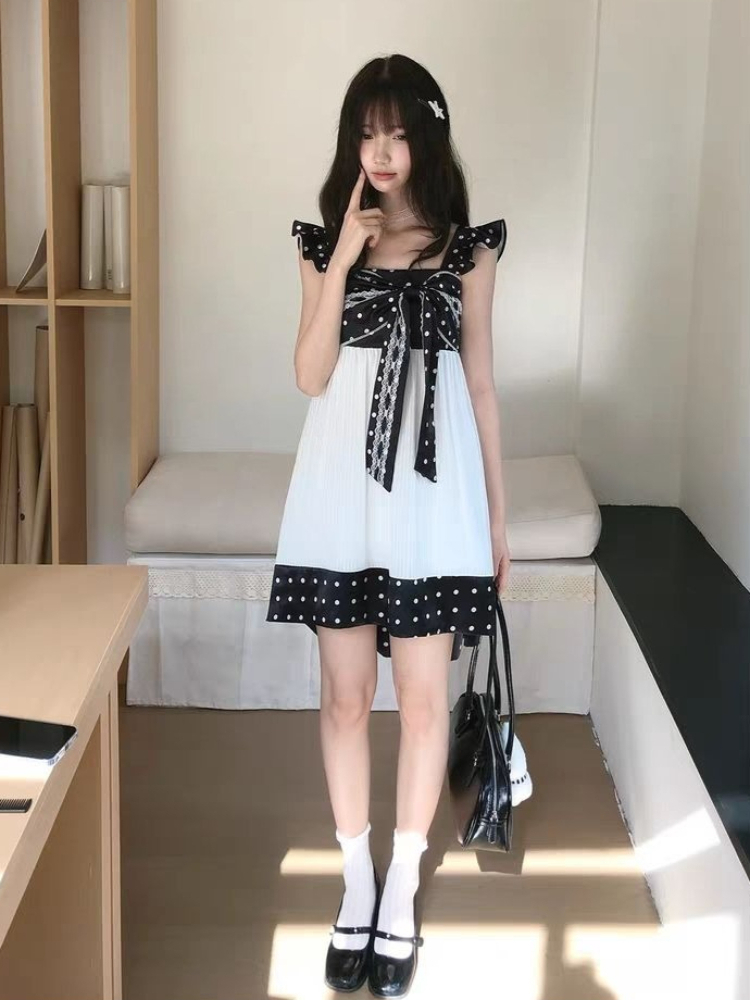 Japanese Vintage Sweet Bow Des - Vintage Fashion Retro Outfit review and price