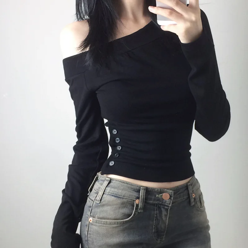 Y2K Vintage Pleated Button T-S - Vintage Fashion Streetwear review and price