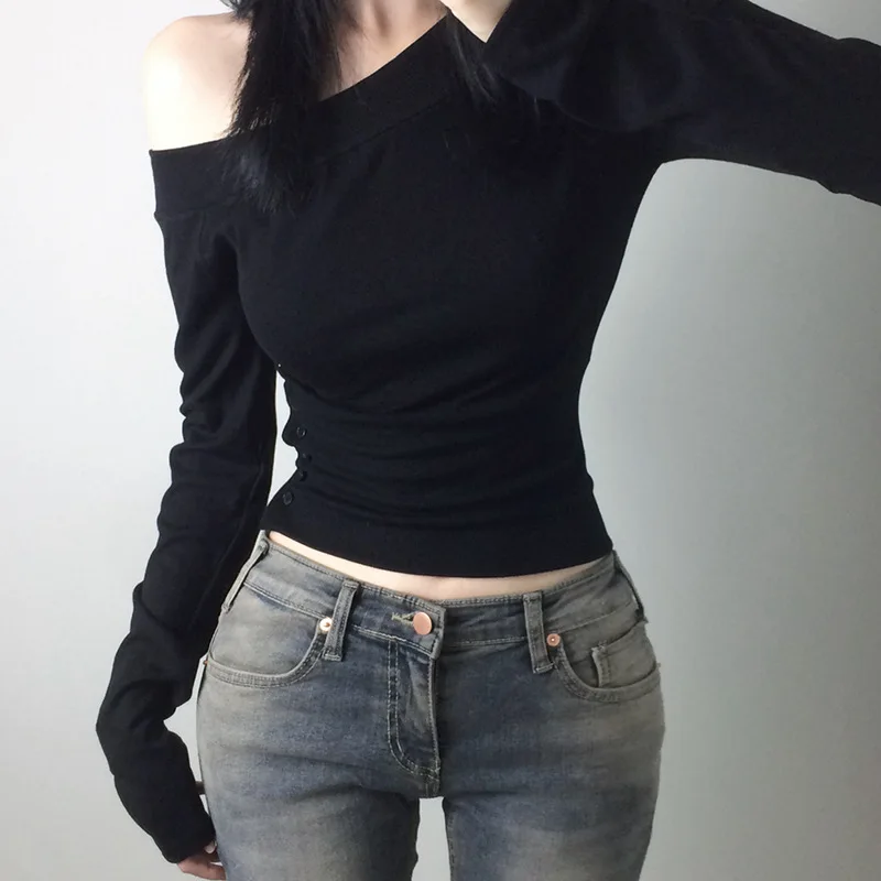 Y2K Vintage Pleated Button T-S - Vintage Fashion Streetwear review and price