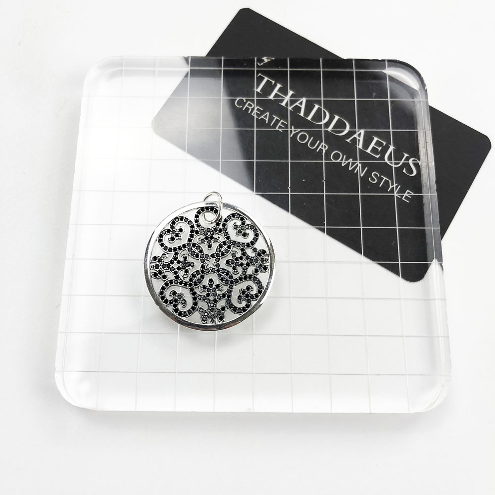 Pendant Arabesque Disc Ornamen - Vintage Fashion Jewelry Brands review and price
