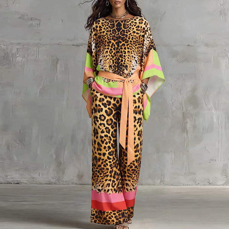 Retro Leopard Print Loose Summ - Vintage Fashion Retro Outfit review and price
