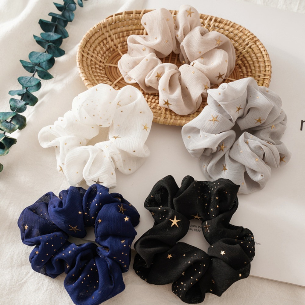 1/5pcs Print Scrunchie Dreamy  - Vintage Fashion Looks review and price